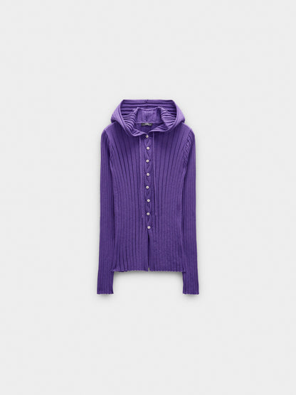 Knit Sweater With Hood