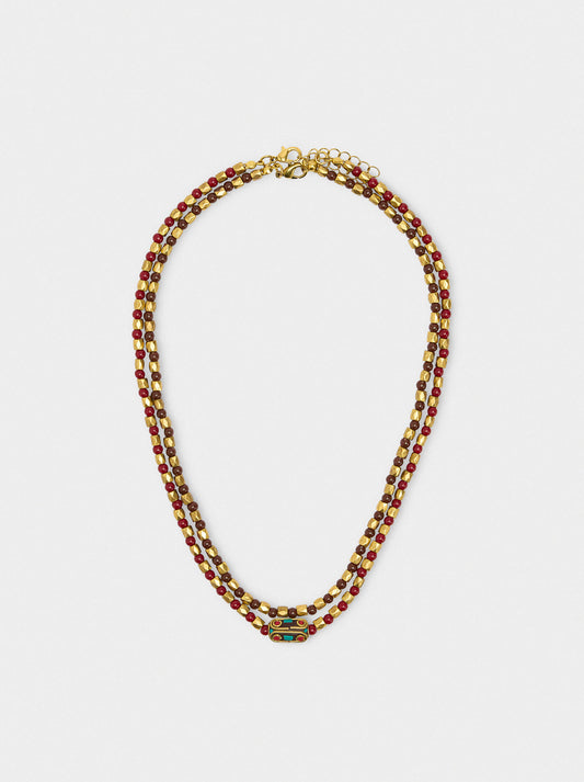 Set Of Necklaces With Ethnic Style