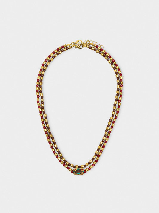 Set Of Necklaces With Ethnic Style