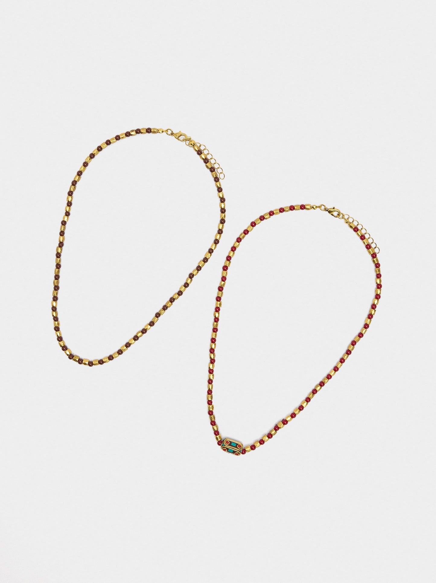 Set Of Necklaces With Ethnic Style