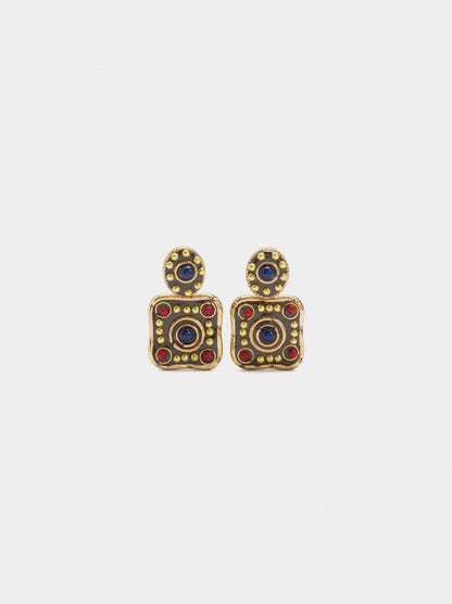 Earrings Squares Colour Details