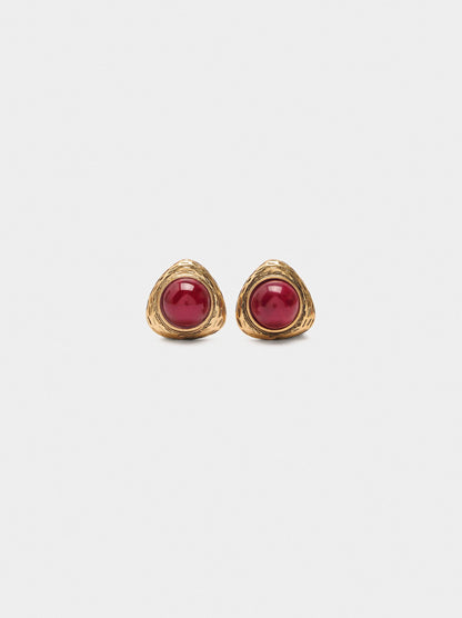 Earrings With Triangle Sphere