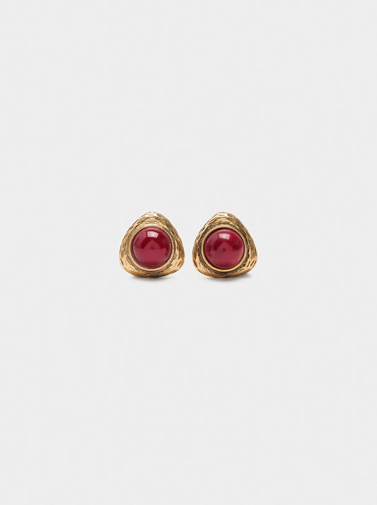 Earrings With Triangle Sphere