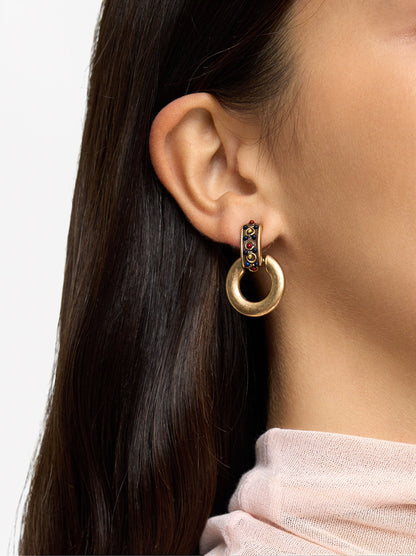 Ethnic Earrings With Hoop