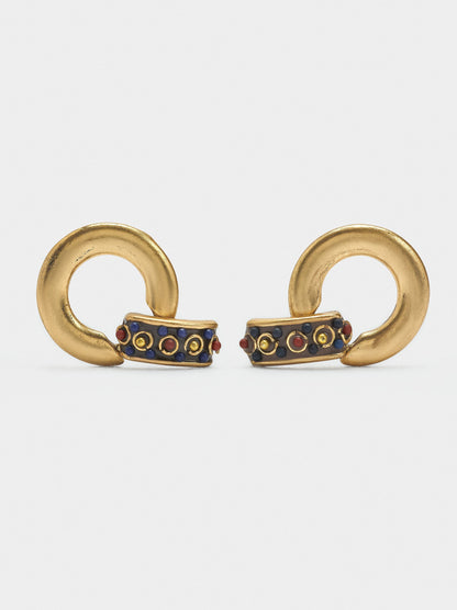 Ethnic Earrings With Hoop