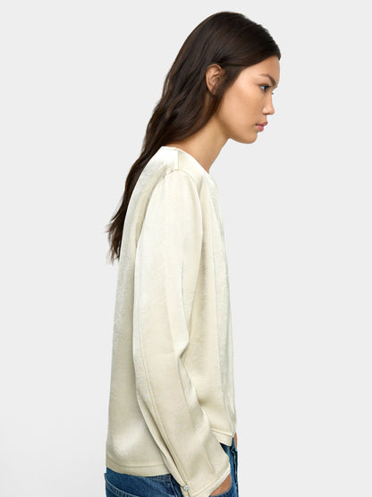 Blouse With Crinkled Effect