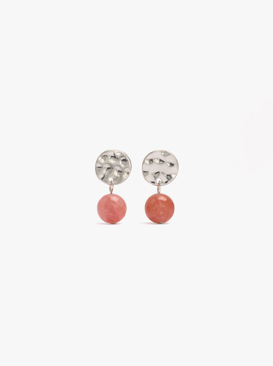 Short Earrings With Bead