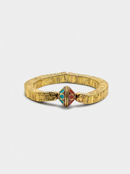 Square Elastic Bracelet With Pendant