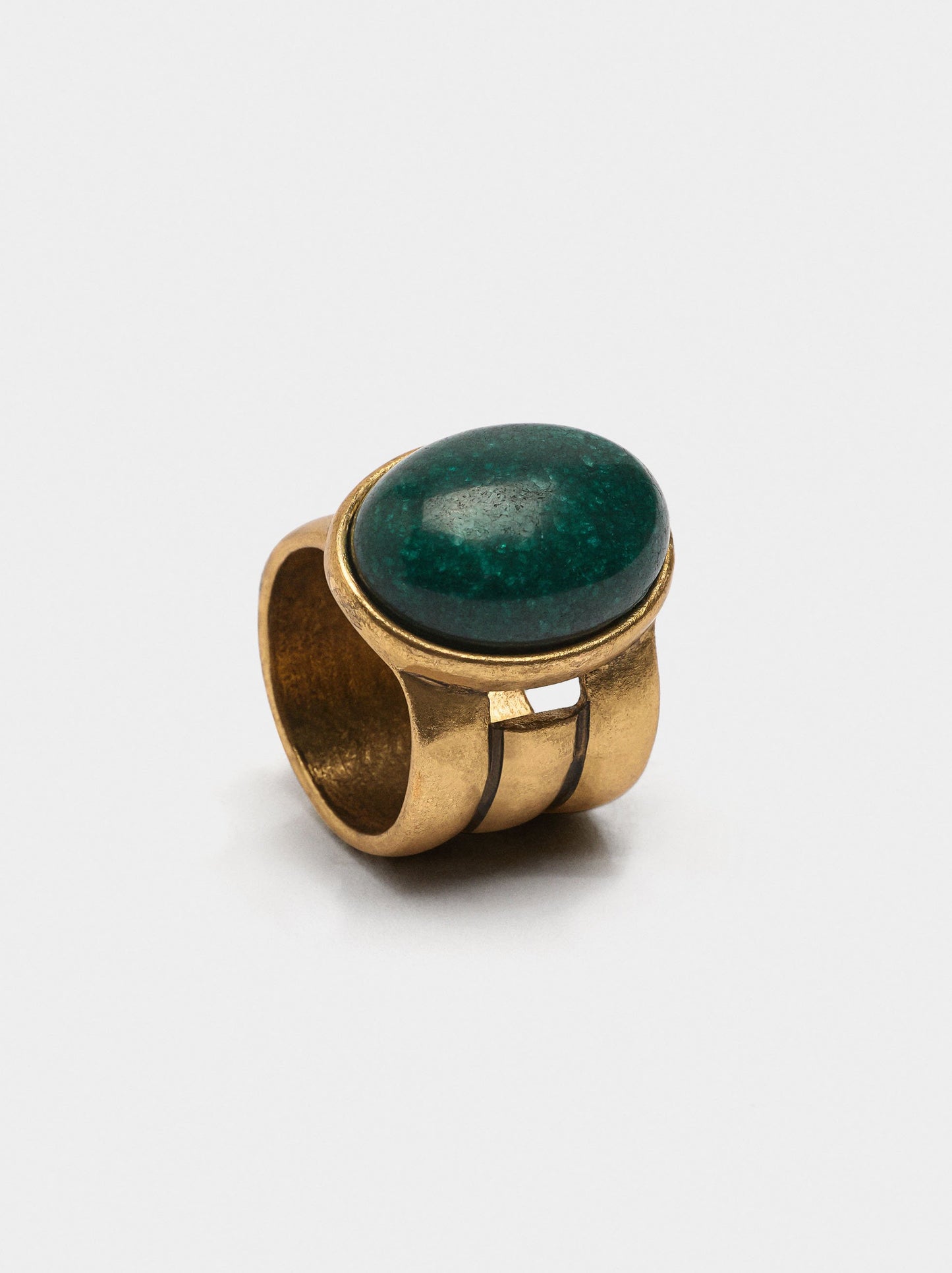 Oval Ring With Stone