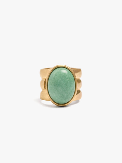 Oval Ring With Stone