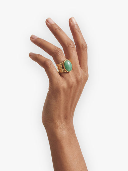 Oval Ring With Stone