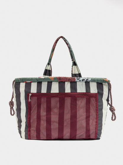 Reversible Printed Nylon Shopper Bag