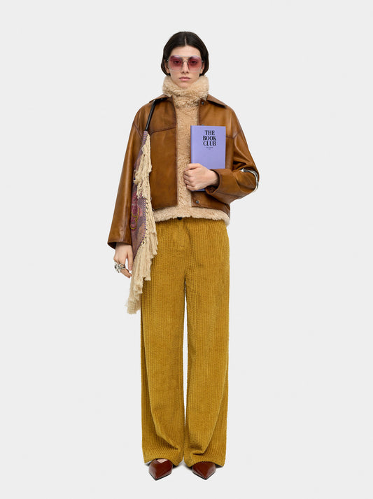 Corduroy Trousers With 100% Cotton