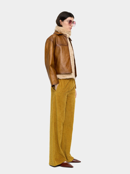 Corduroy Trousers With 100% Cotton