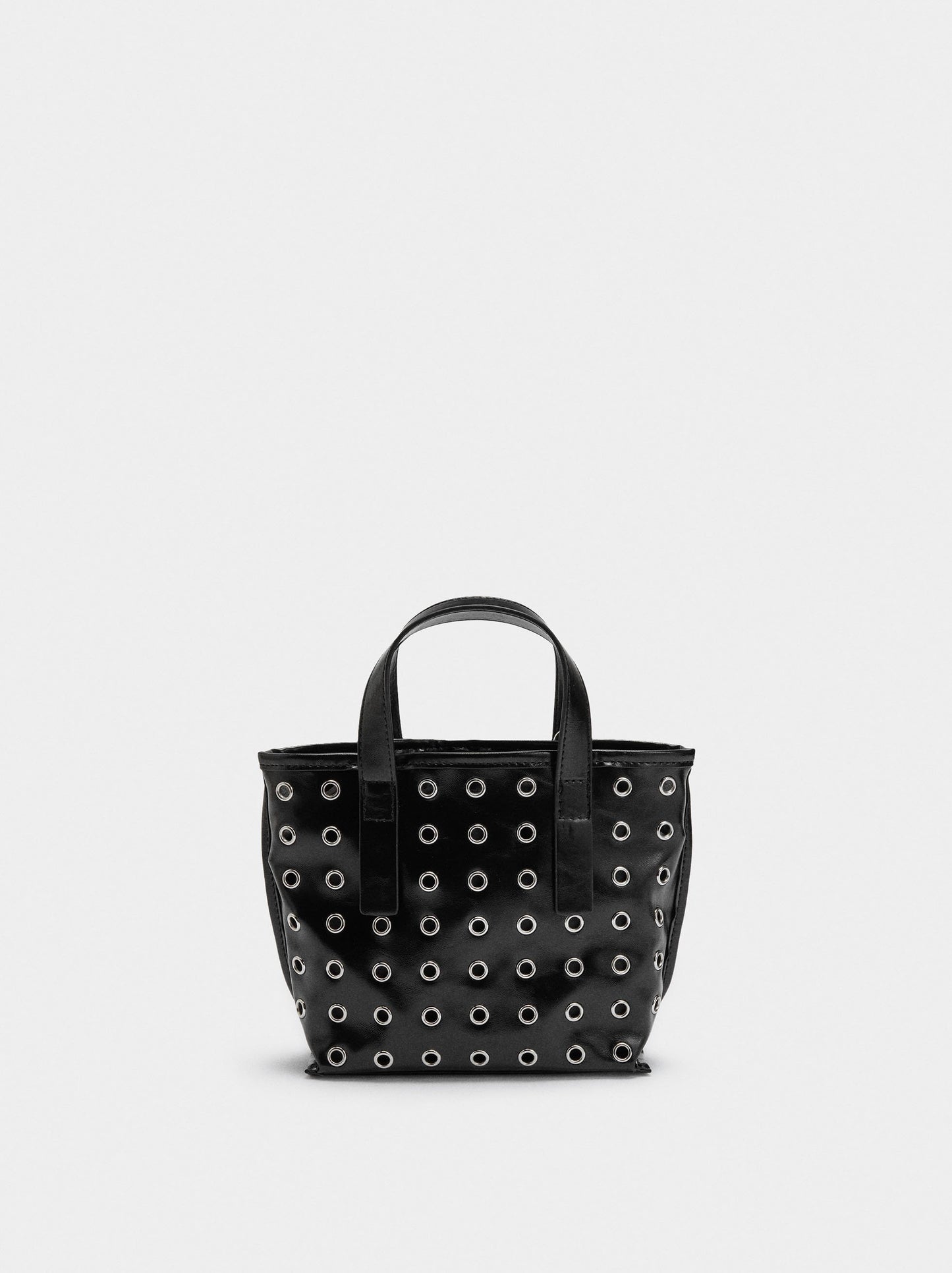Tote Bag With Studs And Inner Pouch