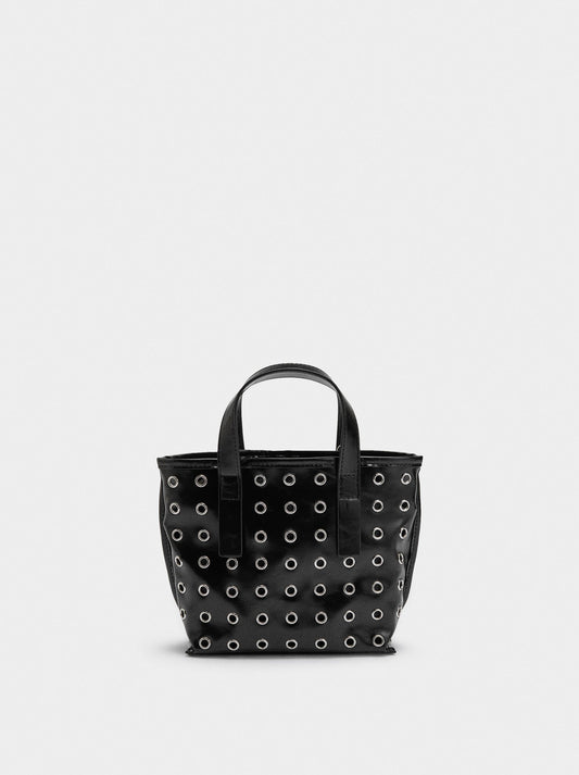 Tote Bag With Studs And Inner Pouch