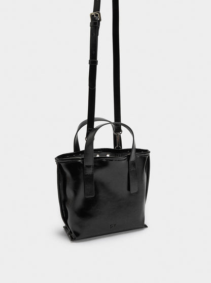 Tote Bag With Studs And Inner Pouch