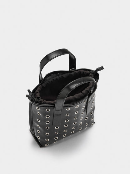 Tote Bag With Studs And Inner Pouch