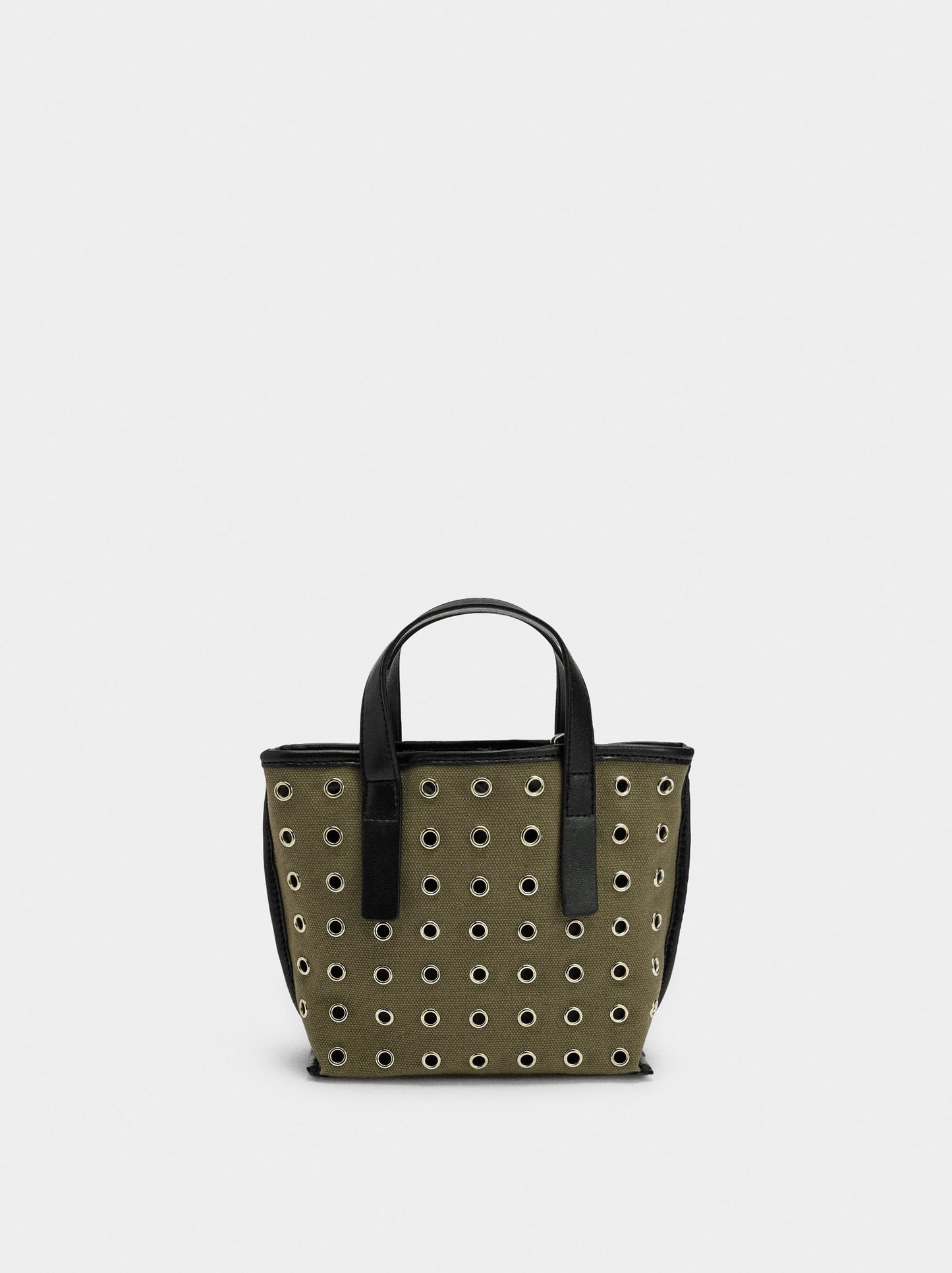 Tote Bag With Studs And Inner Pouch