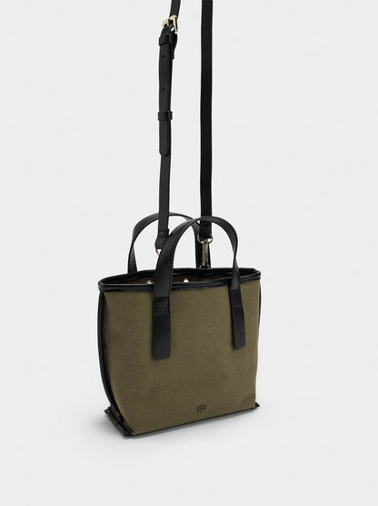 Tote Bag With Studs And Inner Pouch