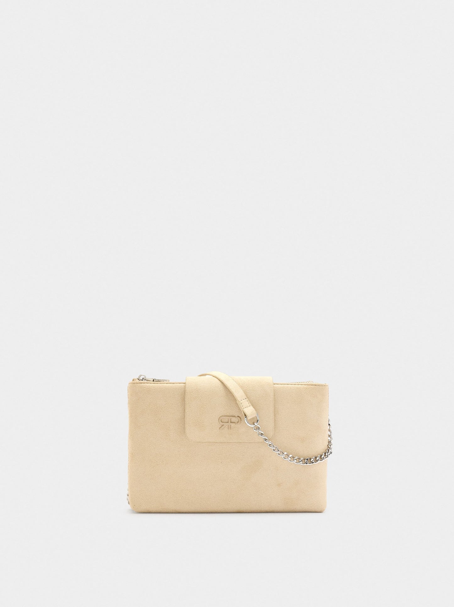 Double Leather-Effect Crossbody Bag