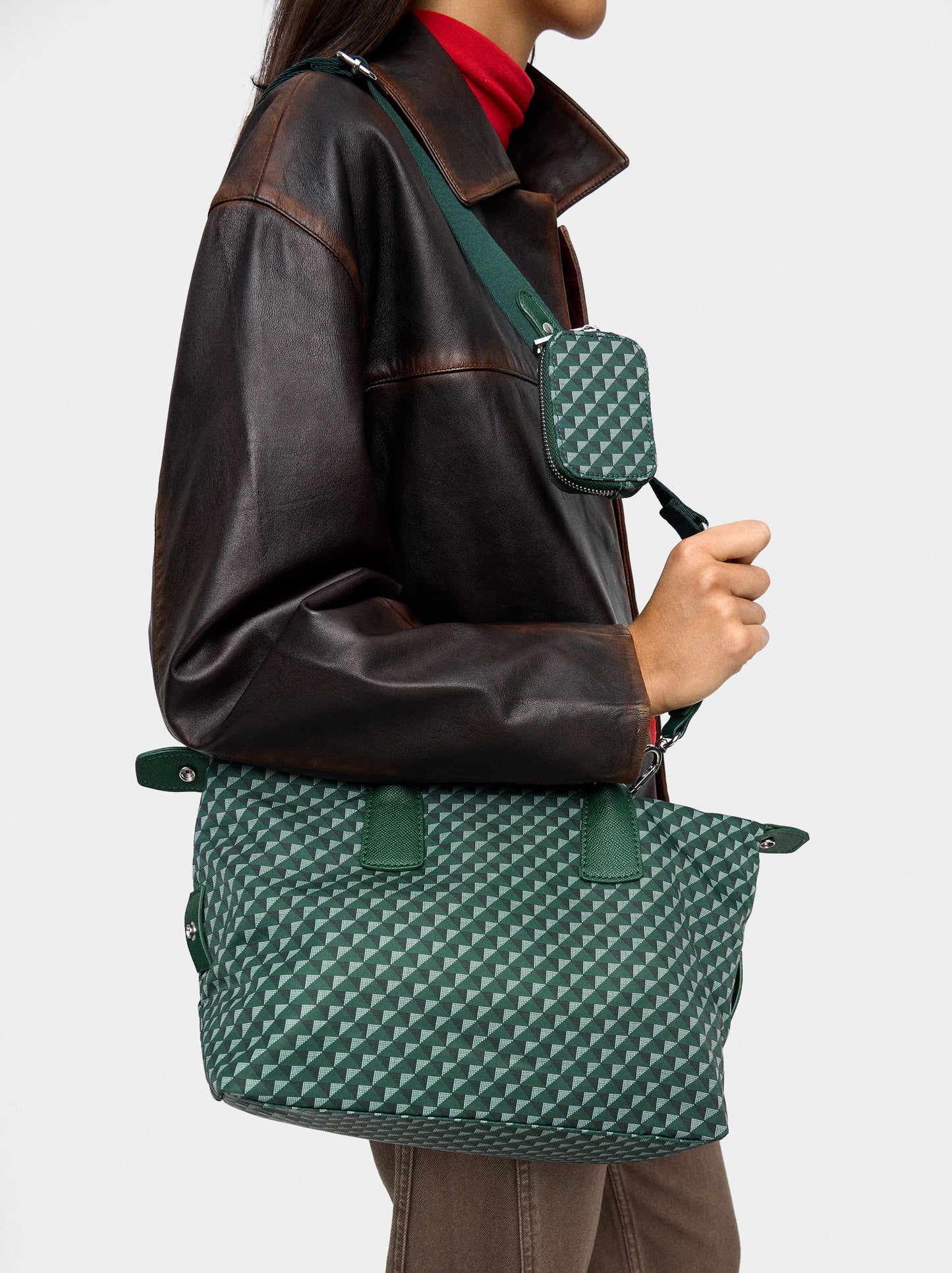 Printed Nylon Tote Bag