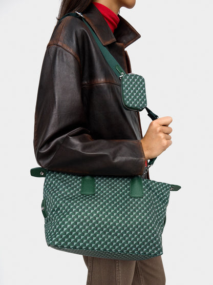 Printed Nylon Tote Bag