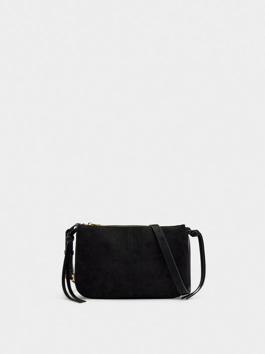 Crossbody Bag Suede Effect
