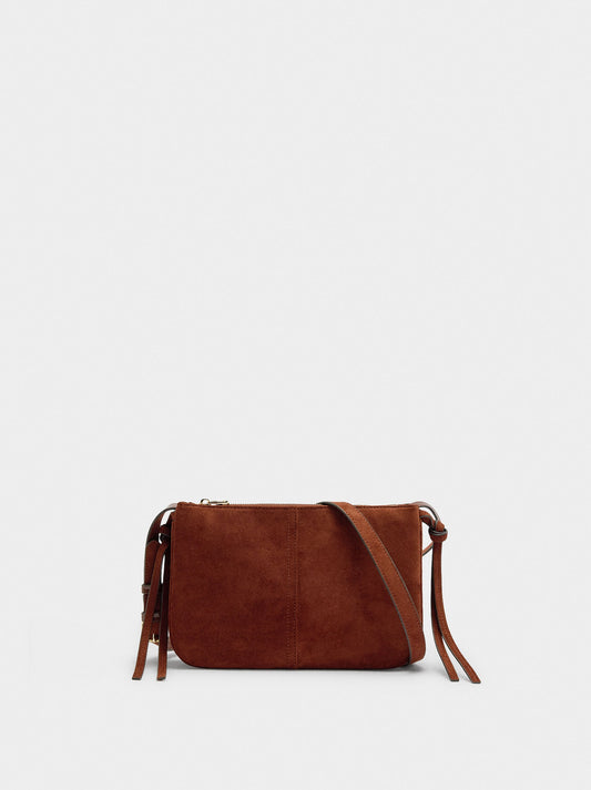 Crossbody Bag Suede Effect