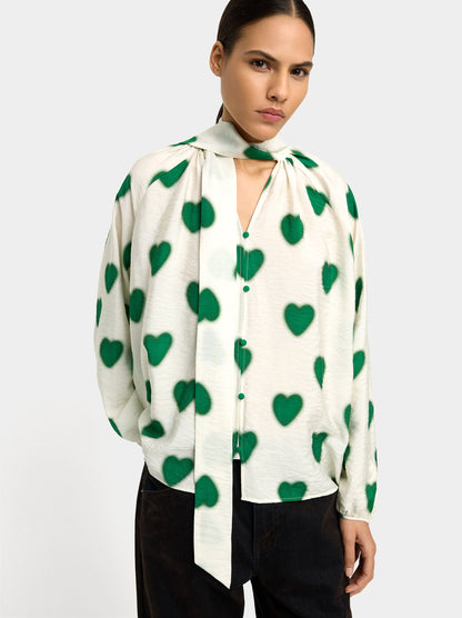 Blouse With Hearts