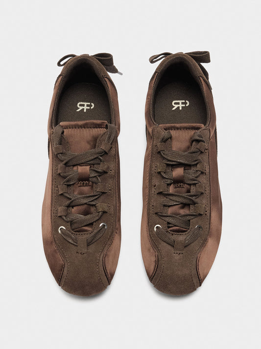 Sneakers With Monochromatic Leather Details