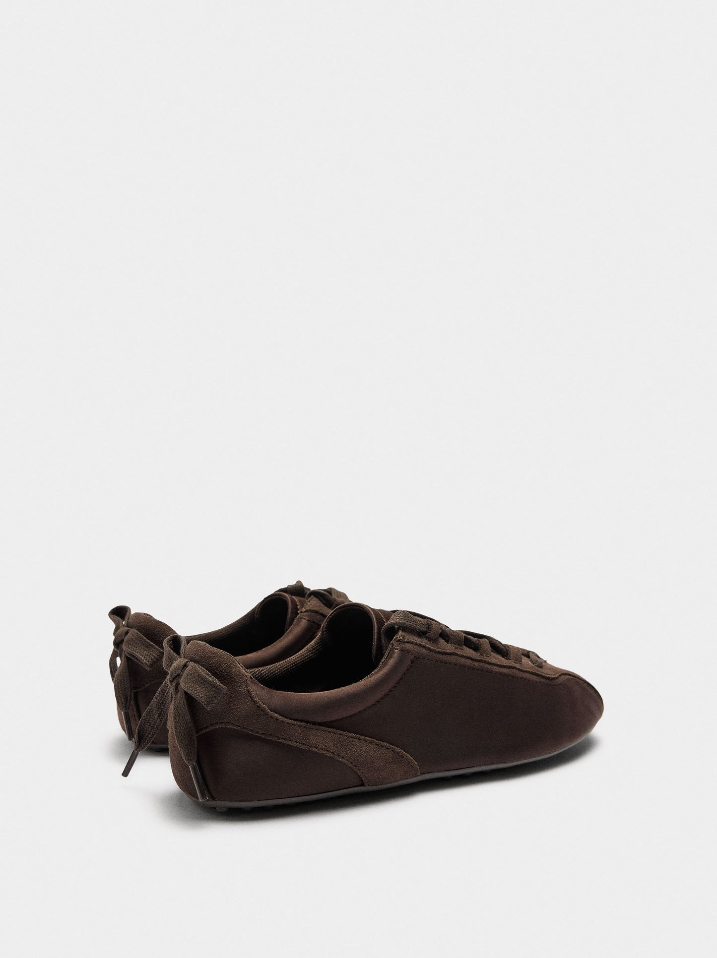 Sneakers With Monochromatic Leather Details