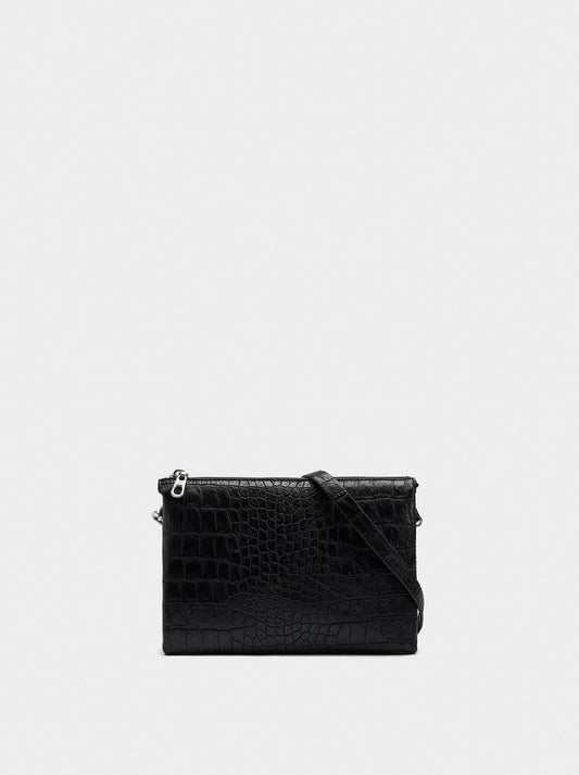 Crossbody Bag With Animal Embossing