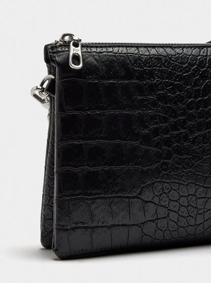 Crossbody Bag With Animal Embossing