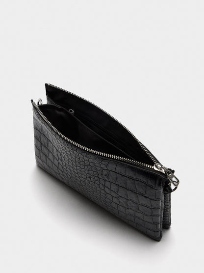 Crossbody Bag With Animal Embossing