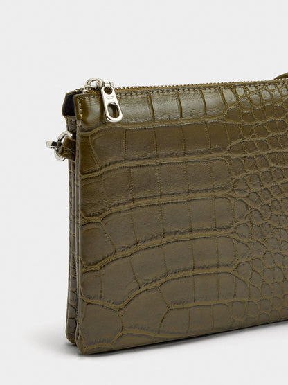Crossbody Bag With Animal Embossing