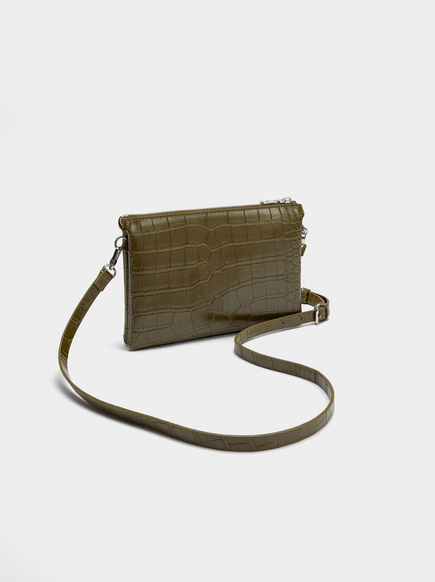 Crossbody Bag With Animal Embossing