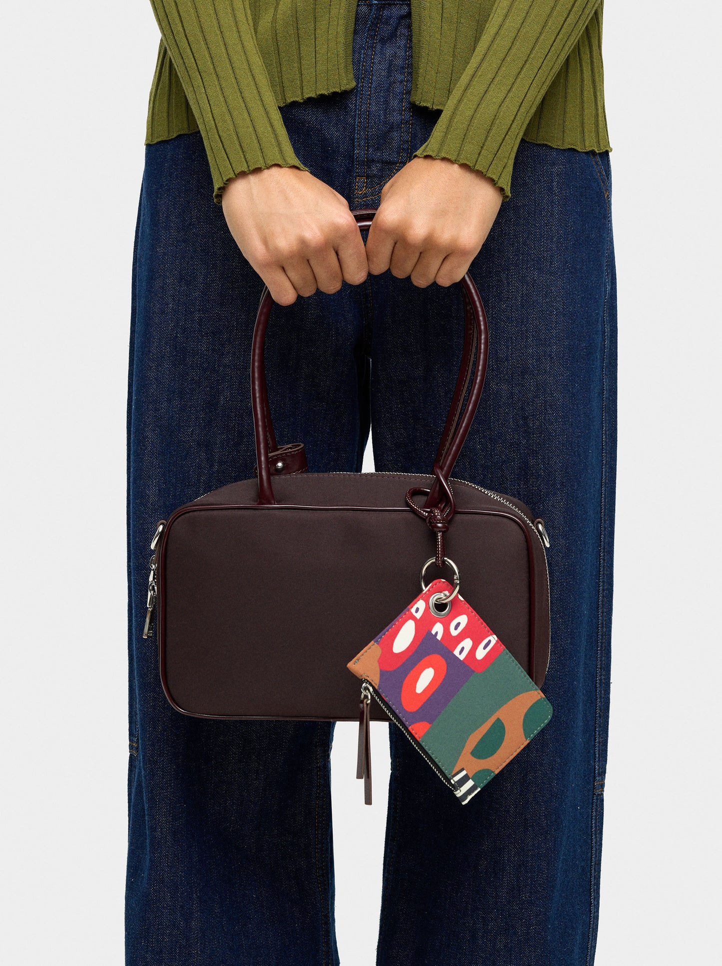 Nylon Bowling Bag With Pendant