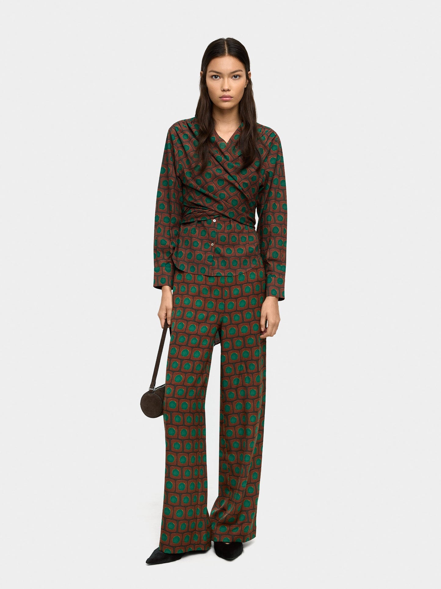 Printed Loose-Fitting Trousers