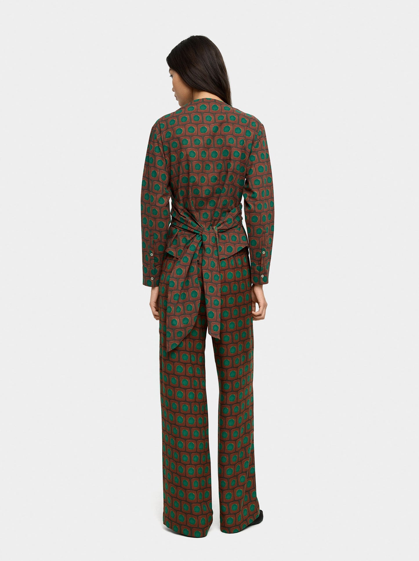 Printed Loose-Fitting Trousers