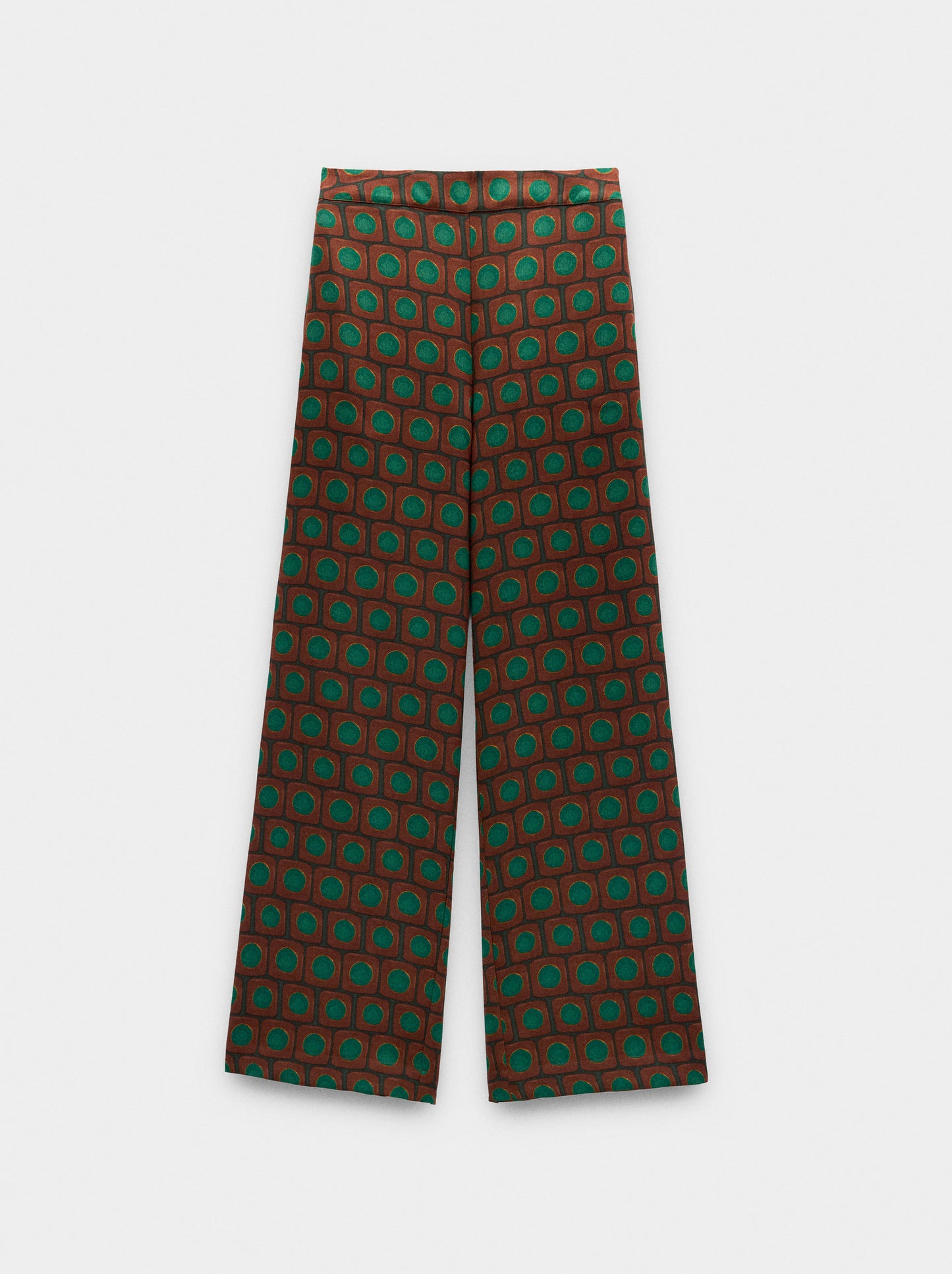 Printed Loose-Fitting Trousers