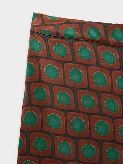 Printed Loose-Fitting Trousers