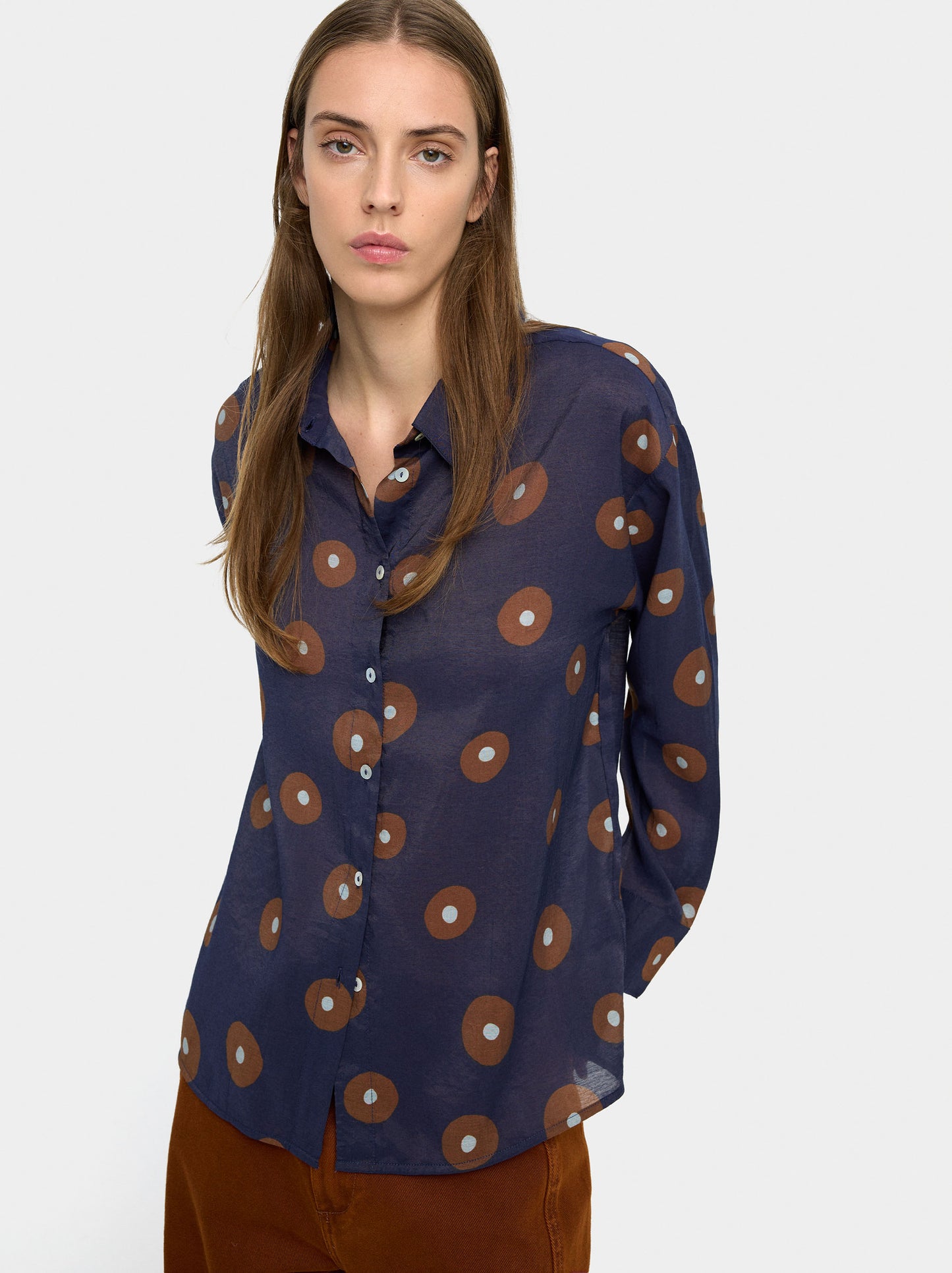 Shirt With Printed Circles