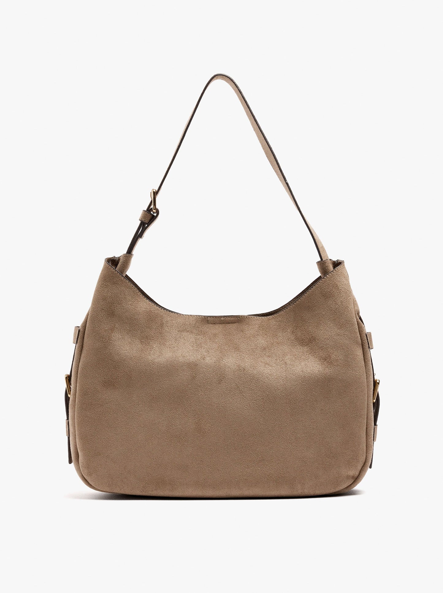 Shoulder Bag With Side Buckles