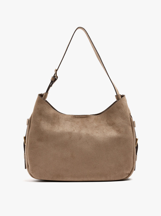 Shoulder Bag With Side Buckles