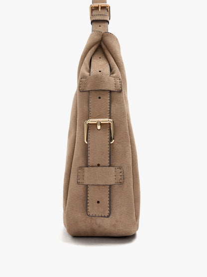 Shoulder Bag With Side Buckles