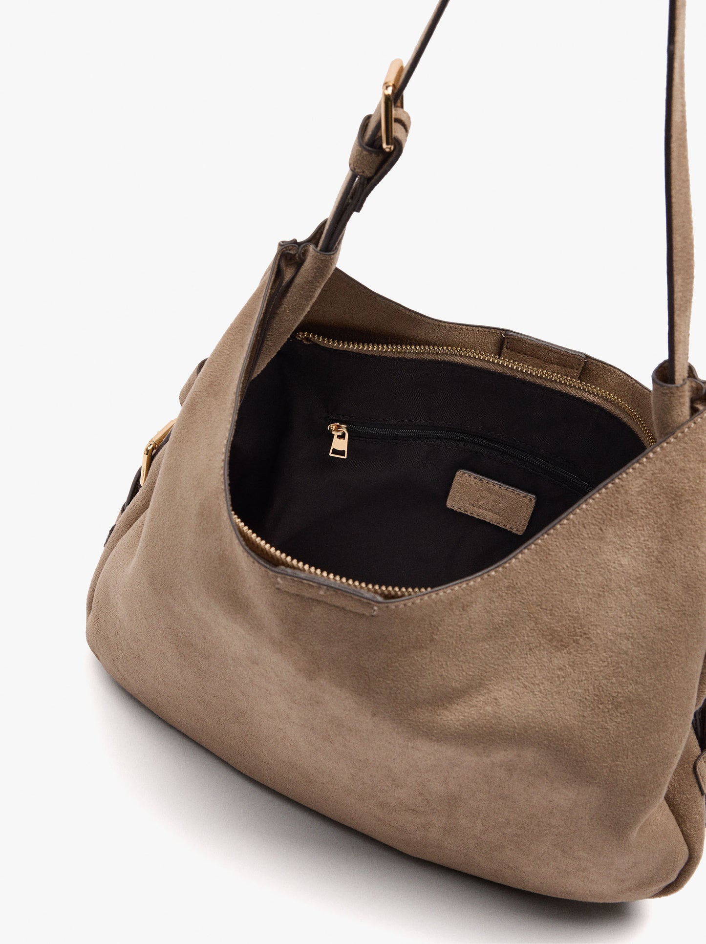 Shoulder Bag With Side Buckles
