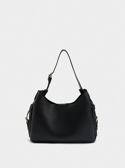 Shoulder Bag With Side Buckles