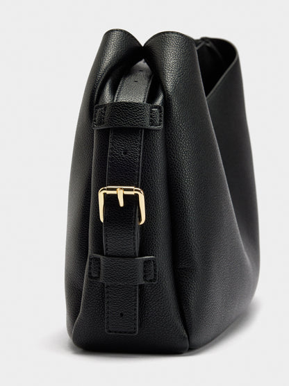 Shoulder Bag With Side Buckles