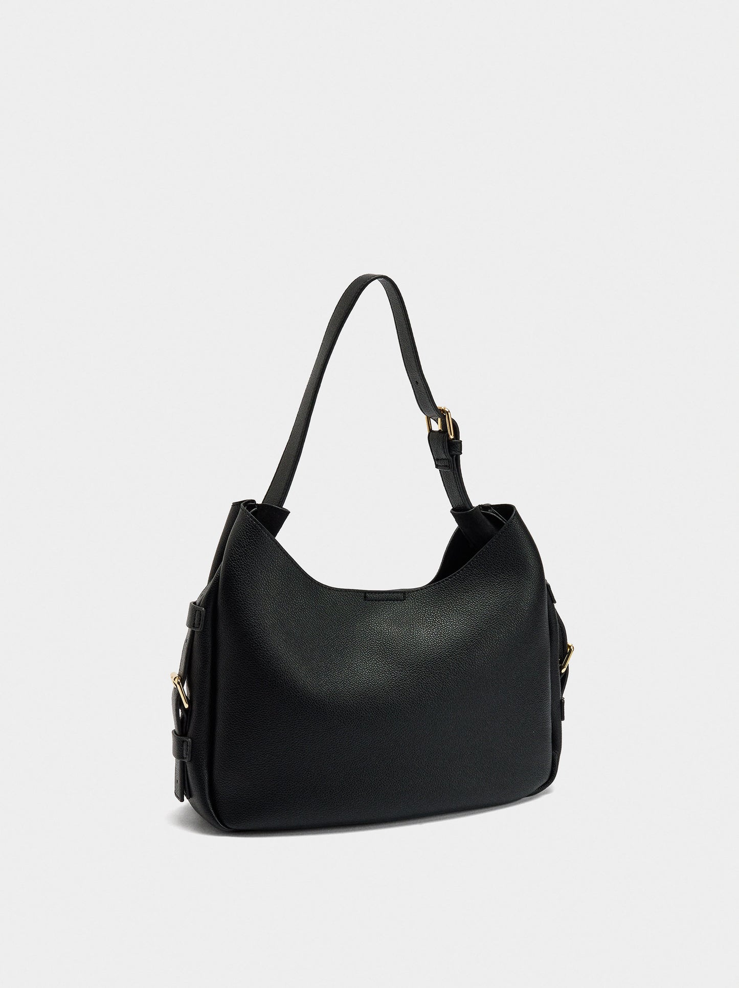 Shoulder Bag With Side Buckles